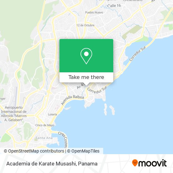 Academia de Karate Musashi map