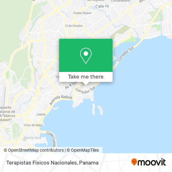 Terapistas Fisicos Nacionales map