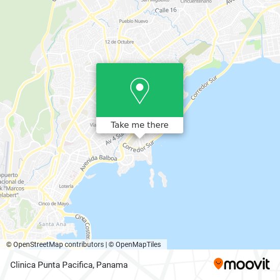 Clinica Punta Pacifica map