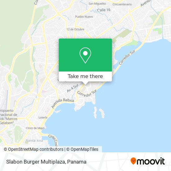 Mapa de Slabon Burger Multiplaza