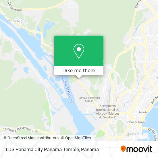 LDS Panama City Panama Temple map