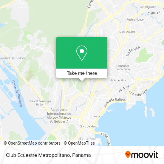 Club Ecuestre Metropolitano map