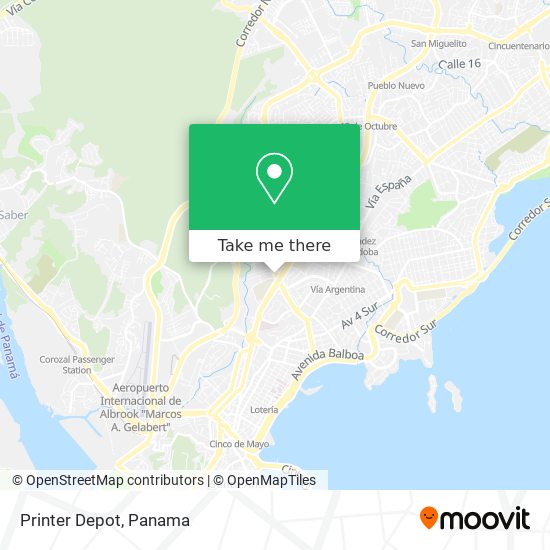 Mapa de Printer Depot