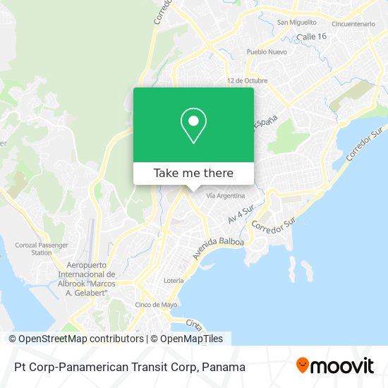 Pt Corp-Panamerican Transit Corp map