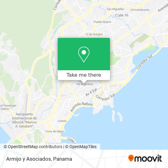 Armijo y Asociados map