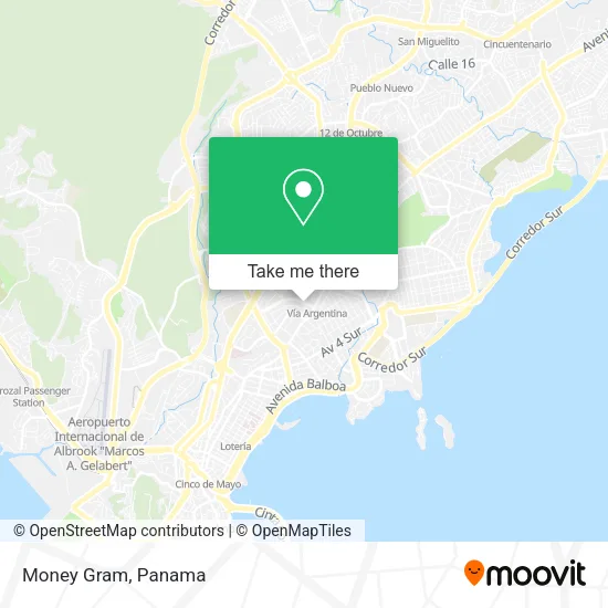 Mapa de Money Gram