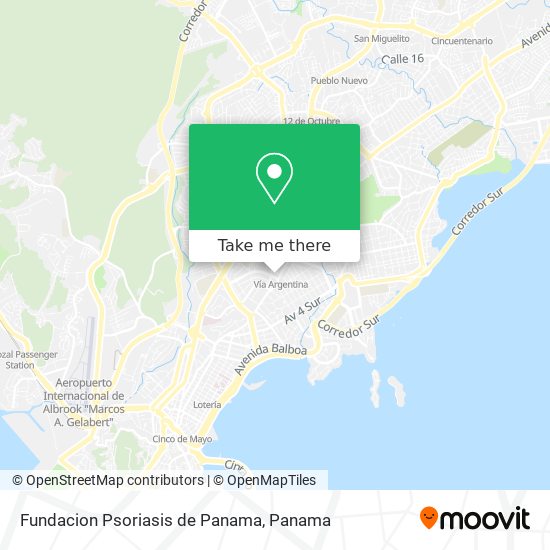 Fundacion Psoriasis de Panama map