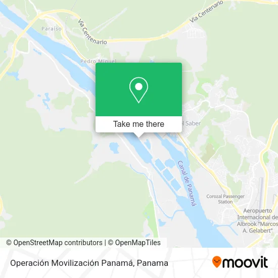 Operación Movilización Panamá map
