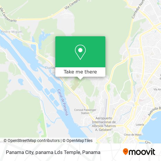 Mapa de Panama City, panama Lds Temple