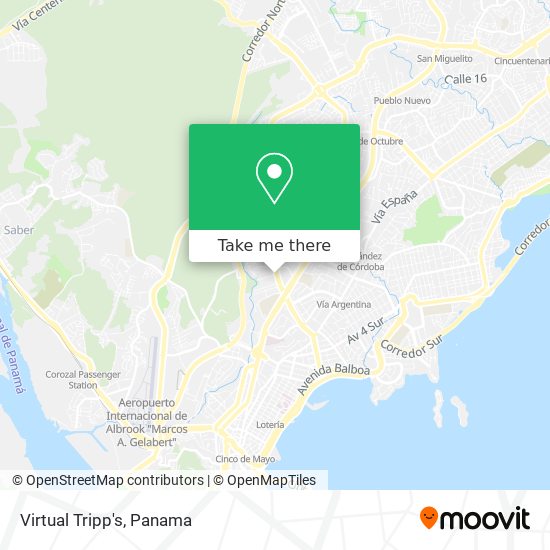 Virtual Tripp's map