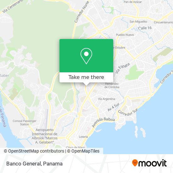 Banco General map