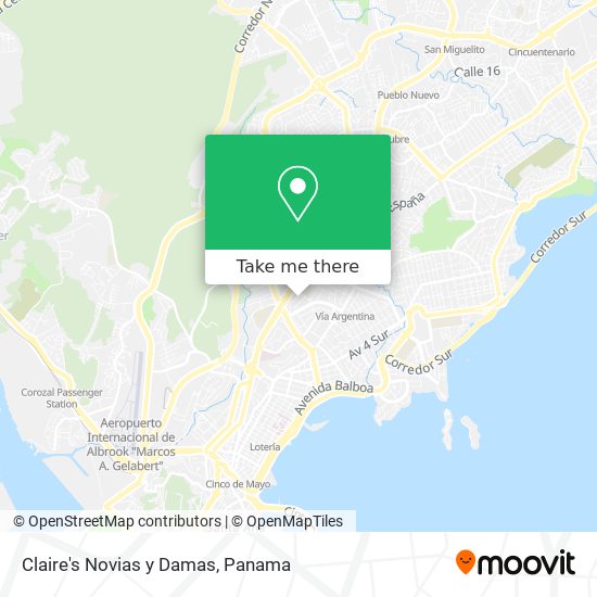 Claire's Novias y Damas map