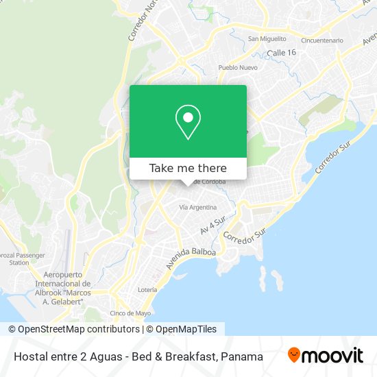 Hostal entre 2 Aguas - Bed & Breakfast map