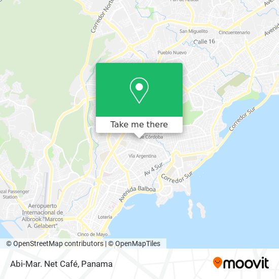 Abi-Mar. Net Café map