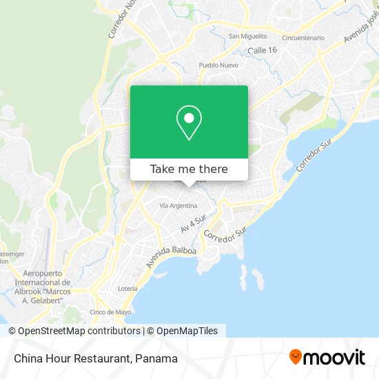 China Hour Restaurant map
