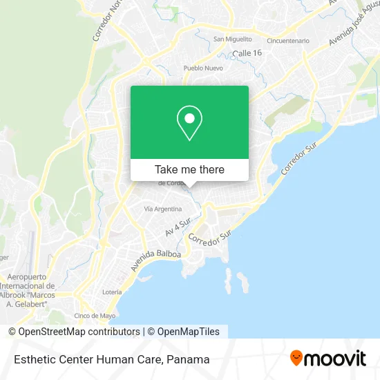 Esthetic Center Human Care map