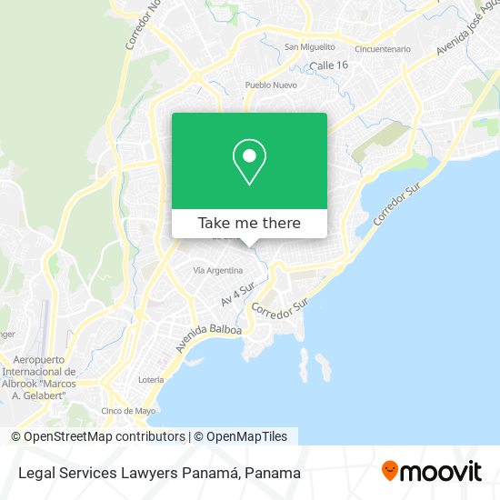 Legal Services Lawyers Panamá map