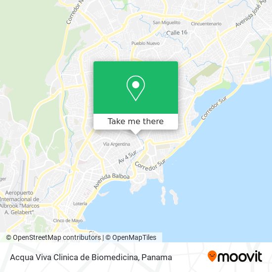 Acqua Viva Clinica de Biomedicina map