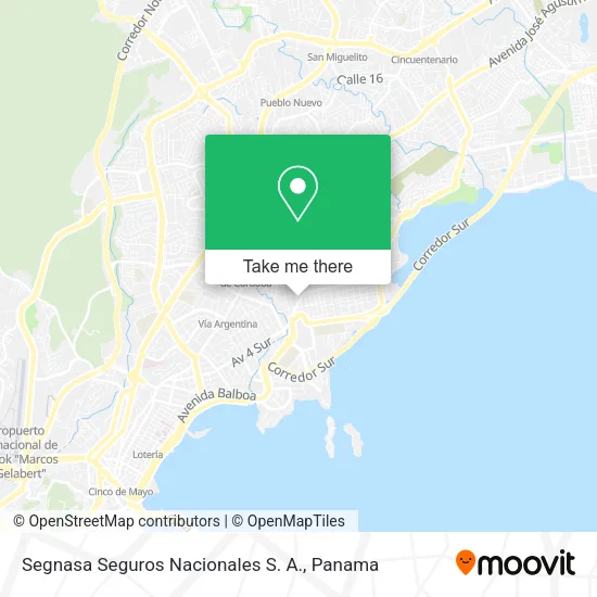 Segnasa Seguros Nacionales S. A. map