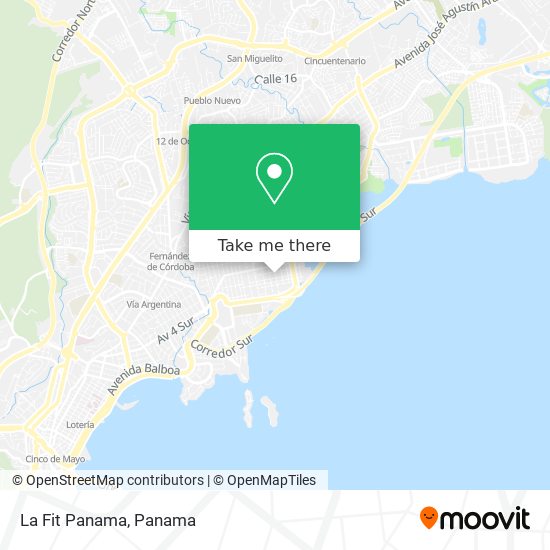 La Fit Panama map