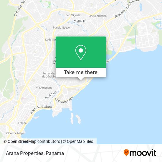 Arana Properties map