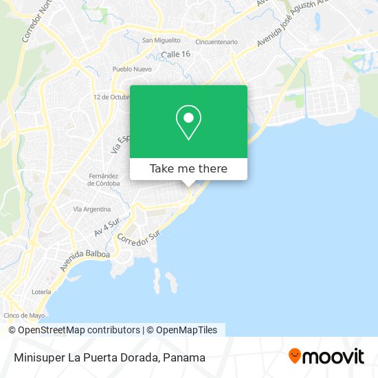 Minisuper La Puerta Dorada map