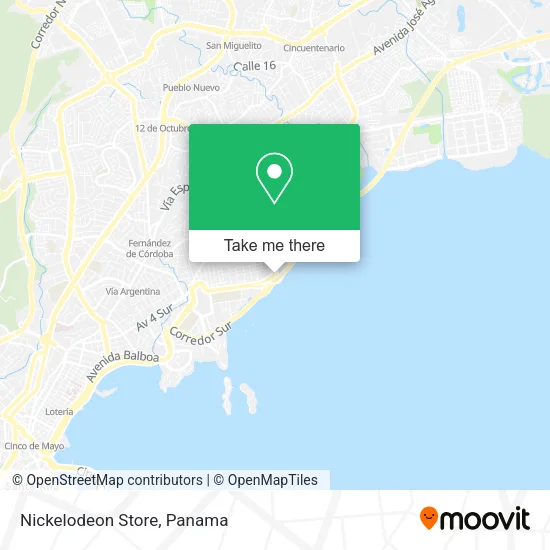 Nickelodeon Store map