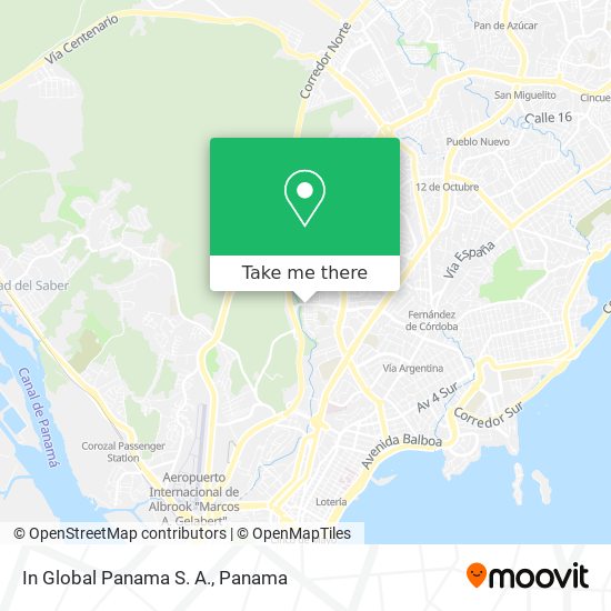 In Global Panama S. A. map