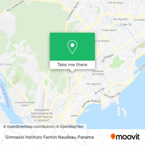 Gimnasio Instituto Fermin Naudeau map