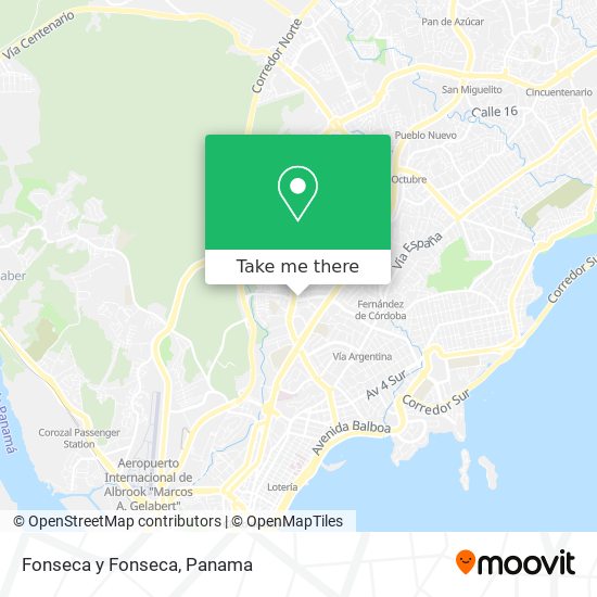 Fonseca y Fonseca map