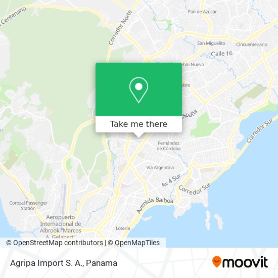 Agripa Import S. A. map
