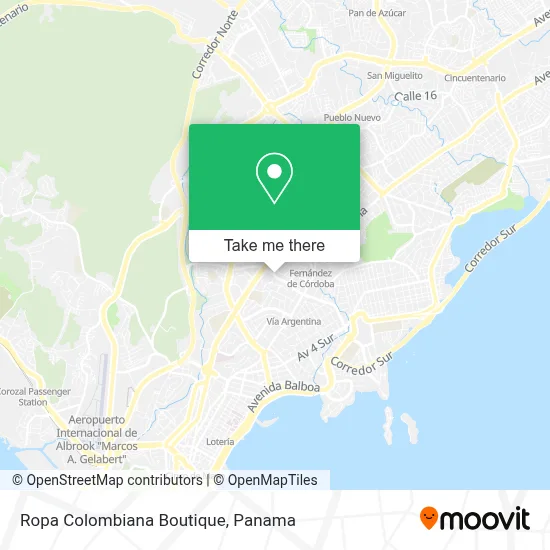 Ropa Colombiana Boutique map