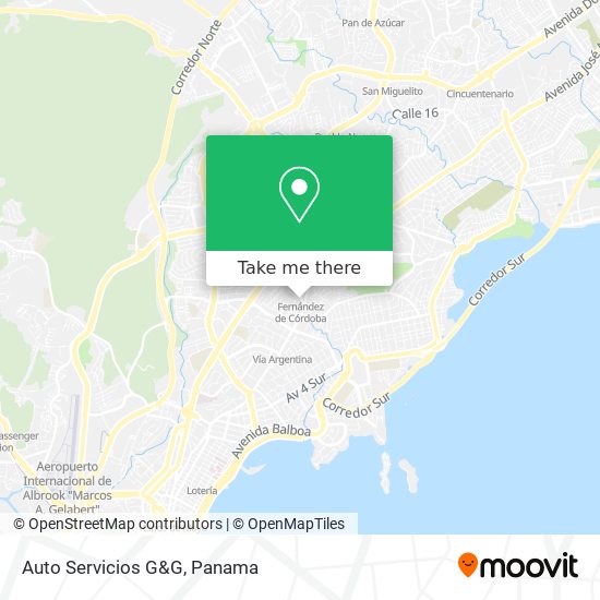 Auto Servicios G&G map