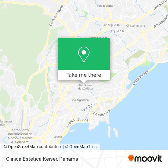 Clinica Estetica Keiser map