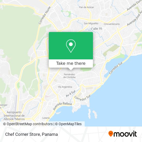Chef Corner Store map