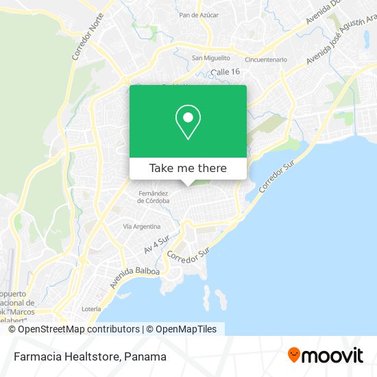 Mapa de Farmacia Healtstore