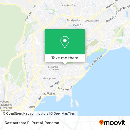 Restaurante El Puntal map
