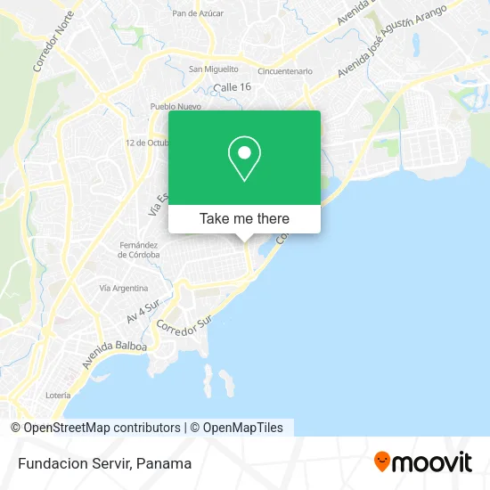Fundacion Servir map