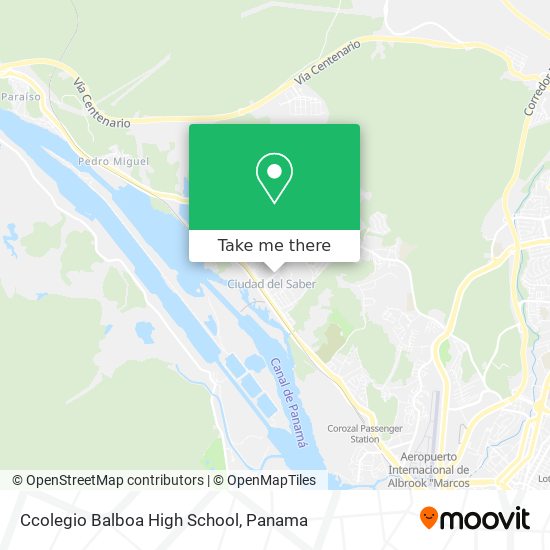Mapa de Ccolegio Balboa High School