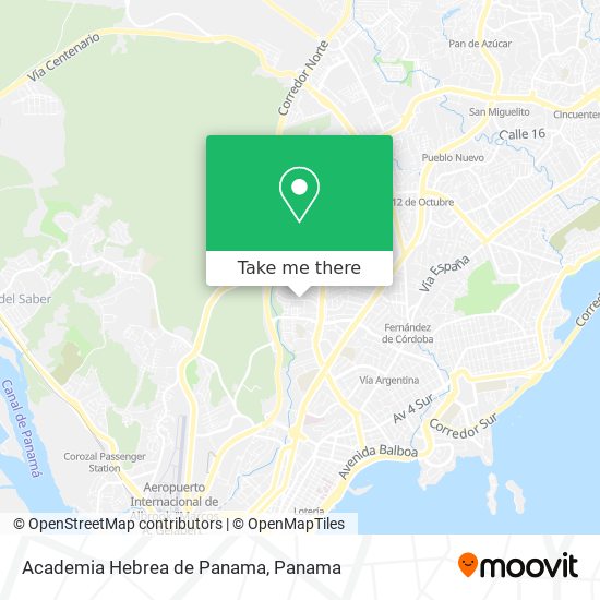 Academia Hebrea de Panama map