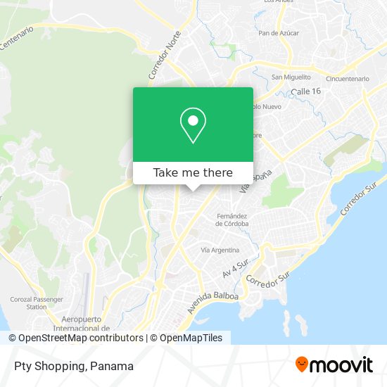 Pty Shopping map