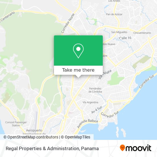 Regal Properties & Administration map