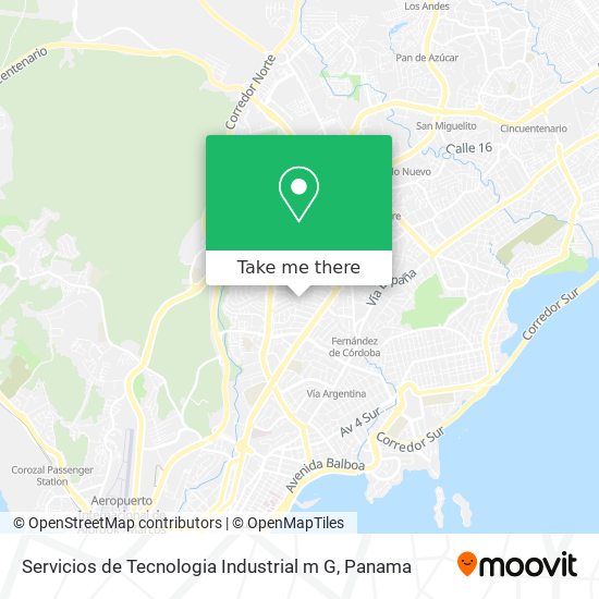 Mapa de Servicios de Tecnologia Industrial m G