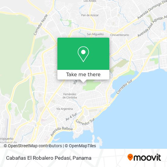 Cabañas El Robalero Pedasí map