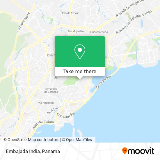 Embajada India map