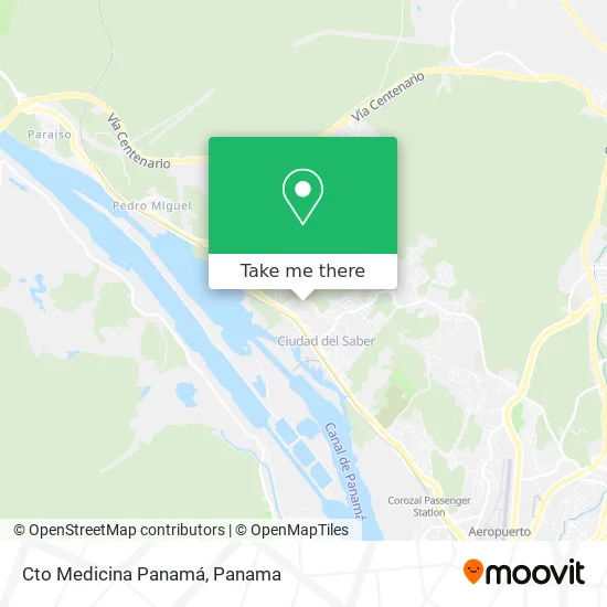 Cto Medicina Panamá map