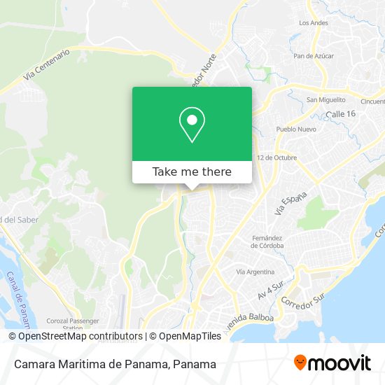 Camara Maritima de Panama map
