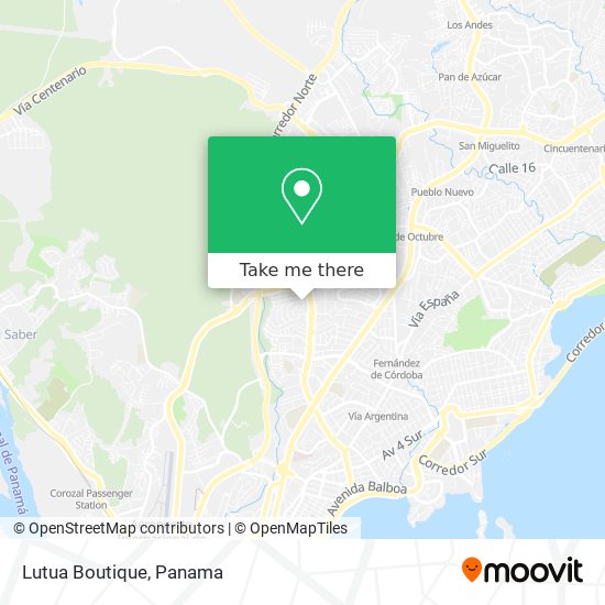Mapa de Lutua Boutique
