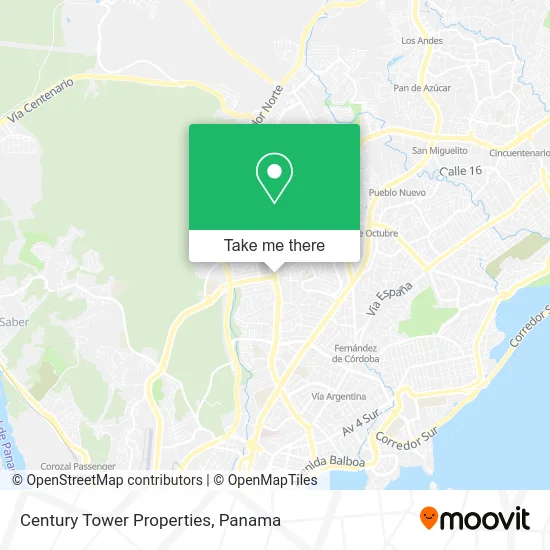 Century Tower Properties map