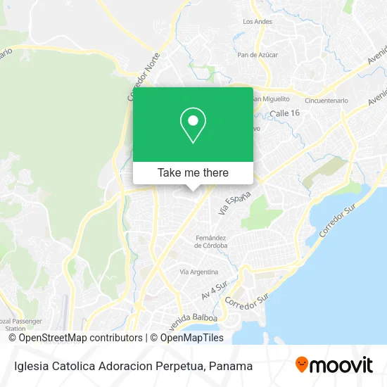 Mapa de Iglesia Catolica Adoracion Perpetua